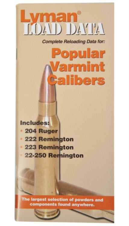 Lyman Load Data Book .20-.22 Caliber Rifle