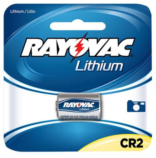 Rayovac CR2 Photo Lithium 3V Batteries Silver/Red 3.0 Volts (1) Single Pack