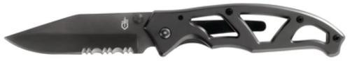 Gerber Paraframe I - Ti-Grey, Serrated, Pocket Folding Knives