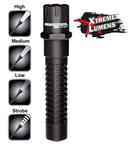 Nightstick Xtreme Lumens Tactical Flashlight 800/350/140 Lumens CR123A XL MF