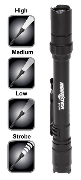 Nightstick MT 200 Mini Tac Pro 100/60/30 Lumens AAA (2) Black