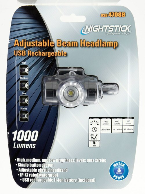 Nightstick USB Headlamp 1000L Adjustable Beam