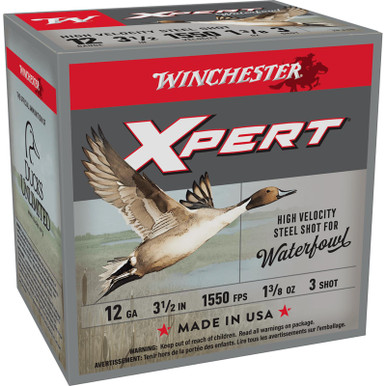 Winchester Ammo WEX12L3 Super X Xpert High Velocity 12Gauge 3.50" 1 3/8oz 3Shot 25 Per Box/10 Case