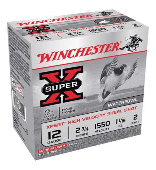 Winchester Expert Hi-Velocity 12 Ga, 2.75" 1-1/16 oz 2 Shot 25rd Box