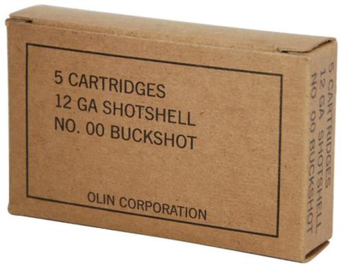 Winchester Military Grade 12 Ga, 2.75", 1325 FPS, 9 Pellets, 00 Buckshot, 5rd Box