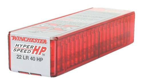 Winchester Super-X 22LR 40gr, Plated Hollow Point, 100rd Box, 20 Box/Case