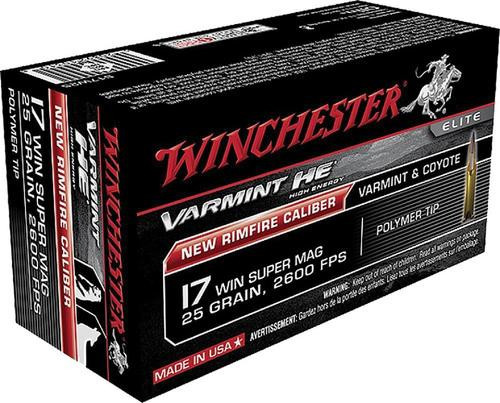 Winchester Varmint HV .17 Winchester Super Magnum 20gr, V-Max, 50rds/Box