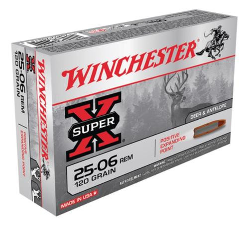 Winchester Super X 25-06 Rem Positive Expanding Point 120gr, 20rd Box