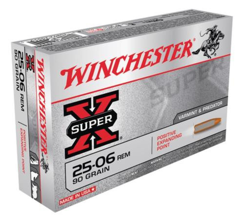 Winchester Super X 25-06 Rem Positive Expanding Point 90gr, 20rd Box