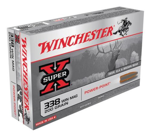 Winchester Super X 338 Winchester Magnum Power-Point 200gr, 20rd Box