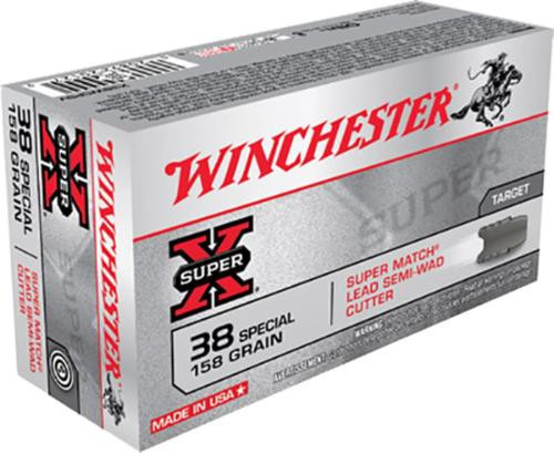 Winchester 38 Special, 158 Gr, Lead Semi-wadcutter, 50rd Box