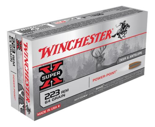 Winchester Super-X .223 Rem 64gr, Power Point 20rd Box