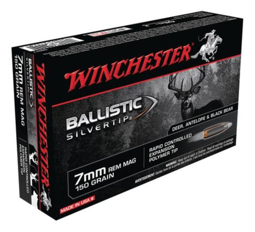 Winchester Supreme 7mm Rem Magnum Ballistic Silvertip 150gr, 20Box/10Cs