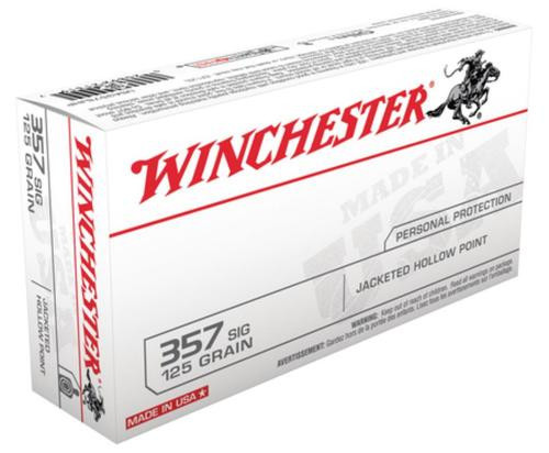 Winchester 357 Sig Sauer JHP 125gr, 50Box/10Case