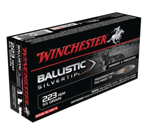 Winchester Supreme 223 Rem/5.56mm 55gr, Ballistic Silver, 20rd Box