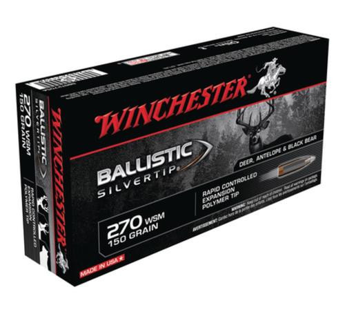 Winchester Ballistic Silvertip 270 WSM 150gr Rapid Controlled Expansion Polymer Tip 20 Per Box