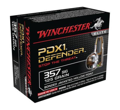 Winchester PDX1 Defender .357 SIG 125gr, Personal Defense 20rd Box