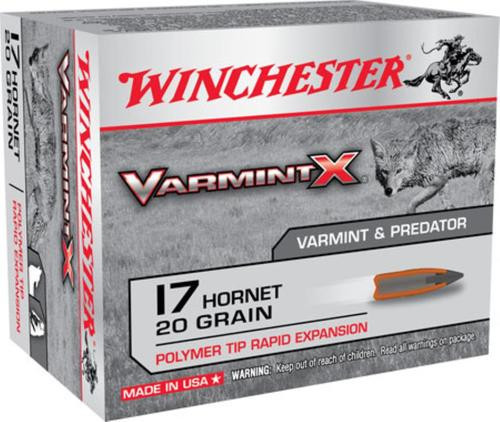 Winchester Varmint X, 17 Hornet, 20gr, Polymer Tip, 20rd Box