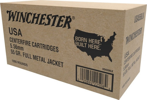 Winchester 5.56mm *VP* 55gr, FMJ, 1000rd/Case