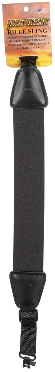Hunter Magna Sling, Swivel, Neoprene, Leather Trim Black