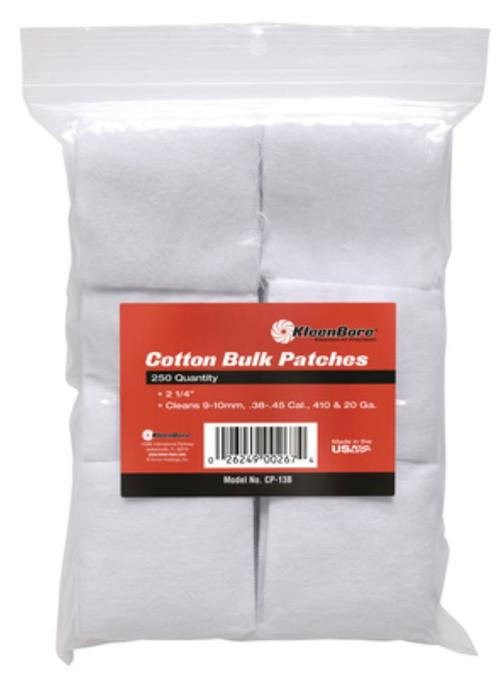 Kleen-Bore Super Shooter Cotton Patches 3", 12-16ga, 250/Pack