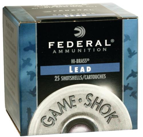 Federal Game-Shok High Brass Lead 410 Ga, 2.5", 1/2oz, 6 Shot, 25rd/Box