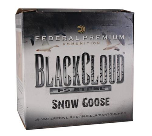 Federal Premium Black Cloud Snow Goose 12 Ga 3" 1635 FPS 1.125oz BB Flitestopper Steel 25 Per Box