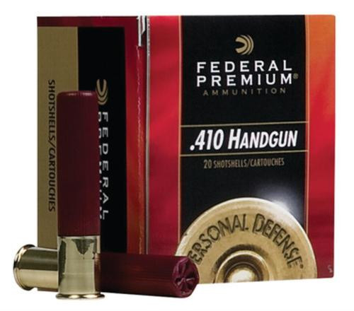 Federal Premium Personal Defense Judge .410 Ga, 3", 1100 FPS, 9 Pellet No. 4 Buck, 20rd Box