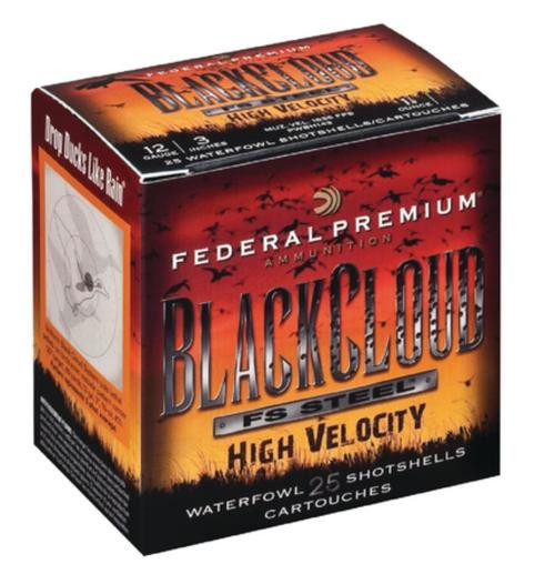 Federal Premium Black Cloud Waterfowl High Velocity 12 Ga 3" 1635 FPS 1.125oz Size 3 Shot 25 Per Box