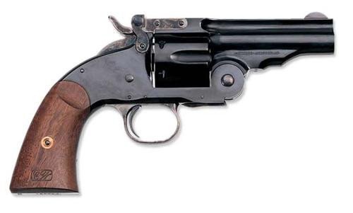 Uberti 1875 No. 3 2nd Model Schofield 45 Colt, 5" Barrel, Walnut Grips, Blued, 6rd