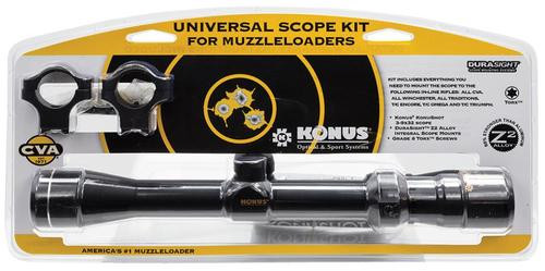 CVA Universal 3-9x 40mm Obj FOV 1" Tube Black