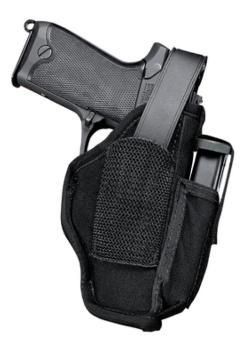 Uncle Mike's Sidekick Ambidextrous, 2" Revolver 5 Shot with Spur, 1.75" Belts, Black Nylon
