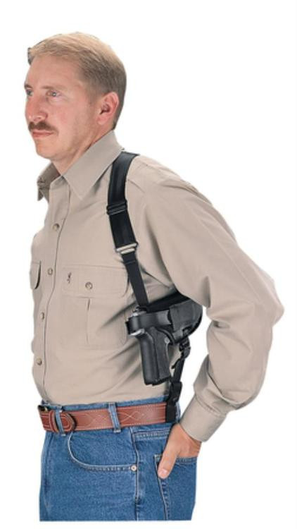 Uncle Mike's Horizontal Shoulder Holster Sz 15 Black Nylon