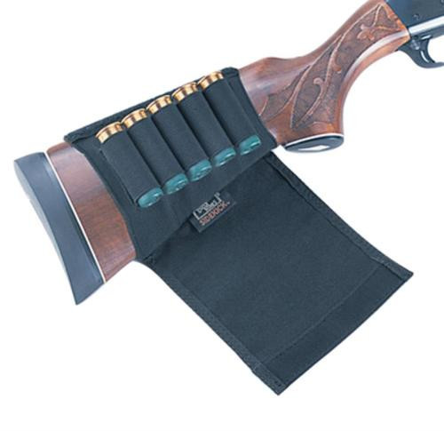 Uncle Mike's SHG Butt Stockshell Holder, flap -2 49-2 Black Nylon