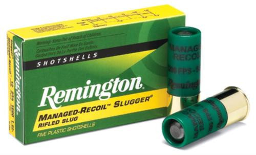 Remington Managed Recoil 12 Ga, 2.75", 1oz, Rifled Slug, 5rd Box