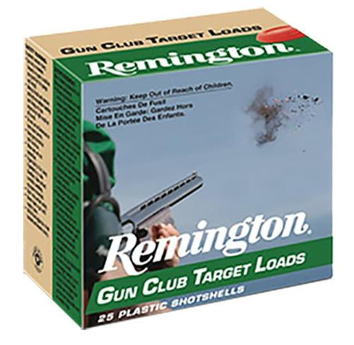 Remington Case Gun Club Target Loads 12 Ga 2.75 1-1/8oz 7.5 Shot, 250rd Case