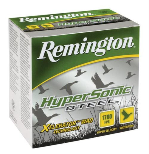 Remington HyperSonic Steel 12 Ga, 3", 1700 FPS, 1.25 oz, 2 Shot 25rd/Box