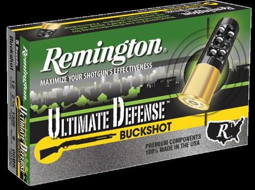 Remington HD Ultimate Home Defense Shotshell Loads Buckshot 12 Ga, 2.75", 9 Pellets 00 Buckshot 5rd Box