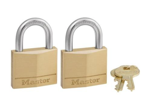 Master Lock Solid Body Padlocks 2 Pack