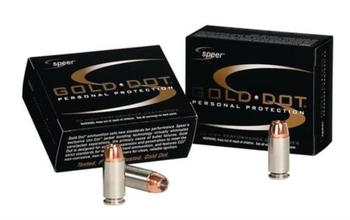 Speer Gold Dot 45 ACP 185 Gr, Hollow Point, 20rd/Box, 25 Box/Case
