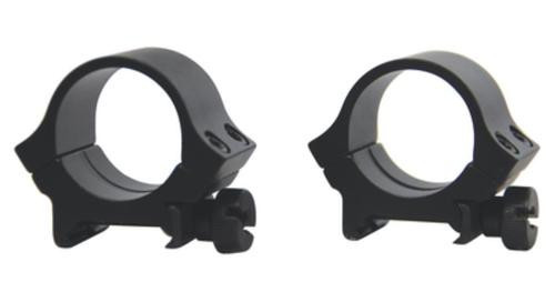 Weaver Redfield 4 Hole Aluminum Rings 1 Inch Medium Matte Black