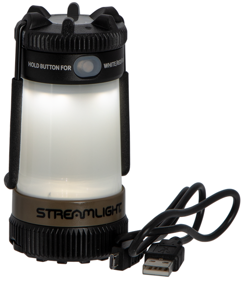 Streamlight Siege X USB Lantern 325/300 Lumens Polymer Coyote CR18650 (1)/CR123A (2) Battery