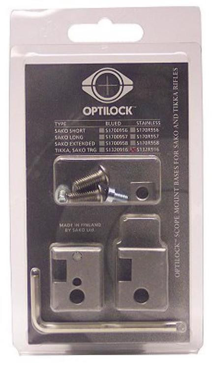 Tikka 2-Piece Optilock Base For Tikka s Stainless Steel