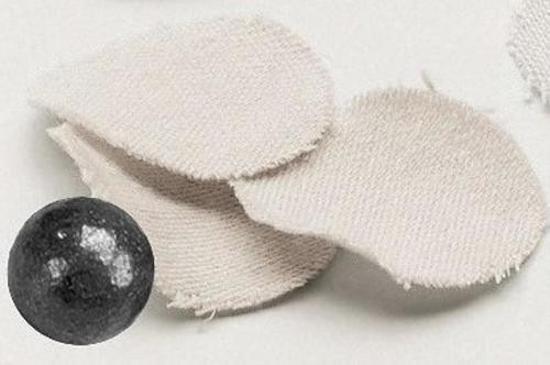 Thompson Center Round Ball Prelubed Cotton Patches .45/.50 White Cotton