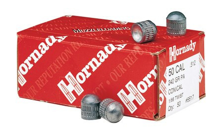 Hornady Pennsylvania Conical Bullet .50 Caliber 240gr, 50/Box