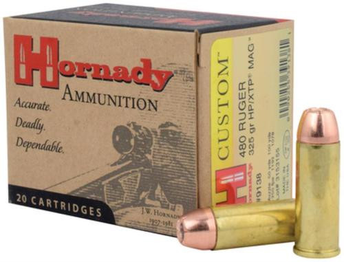 Hornady Custom 480Ruger 325gr Hornady XTP Mag 20 Per Box/10 Case