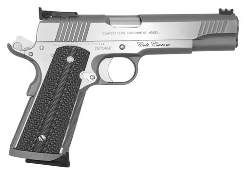 Colt 1911 Competition Custom Series 70 45 ACP, 5" Barrel, Red Fiber Optic Front Sight, Bomar Rear Sight, 8rd