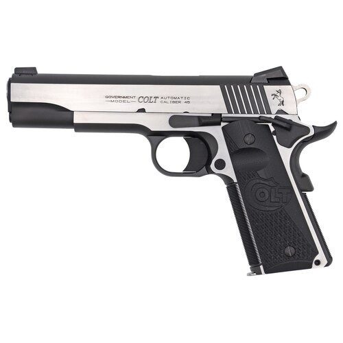 Colt Combat Elite Government 1911 45 ACP, 5" Barrel, SS Frame, G10 Grips, 8rd Mag, Beavertail Grip Safety, Ambi Safety, Night Sights
