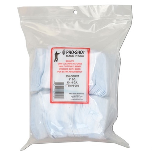 Pro Shot Products, Inc 12-16 GAUGE 3 SQ. 250CT. PATCHES 3-250
