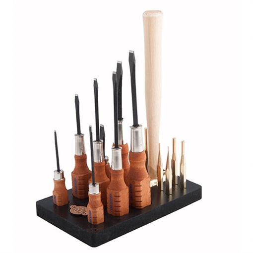 Grace Usa COMPLETE 17-PIECE TOOL SET WITH BENCH BLOCK GCT-17S-BB